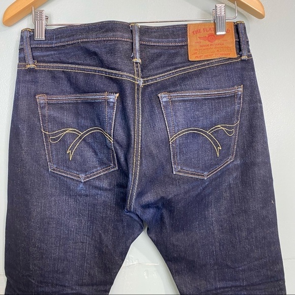 Flat Head 3002 Slim Tapered Blue Dark Wash Jeans Sz 30 - Picture 6 of 13
